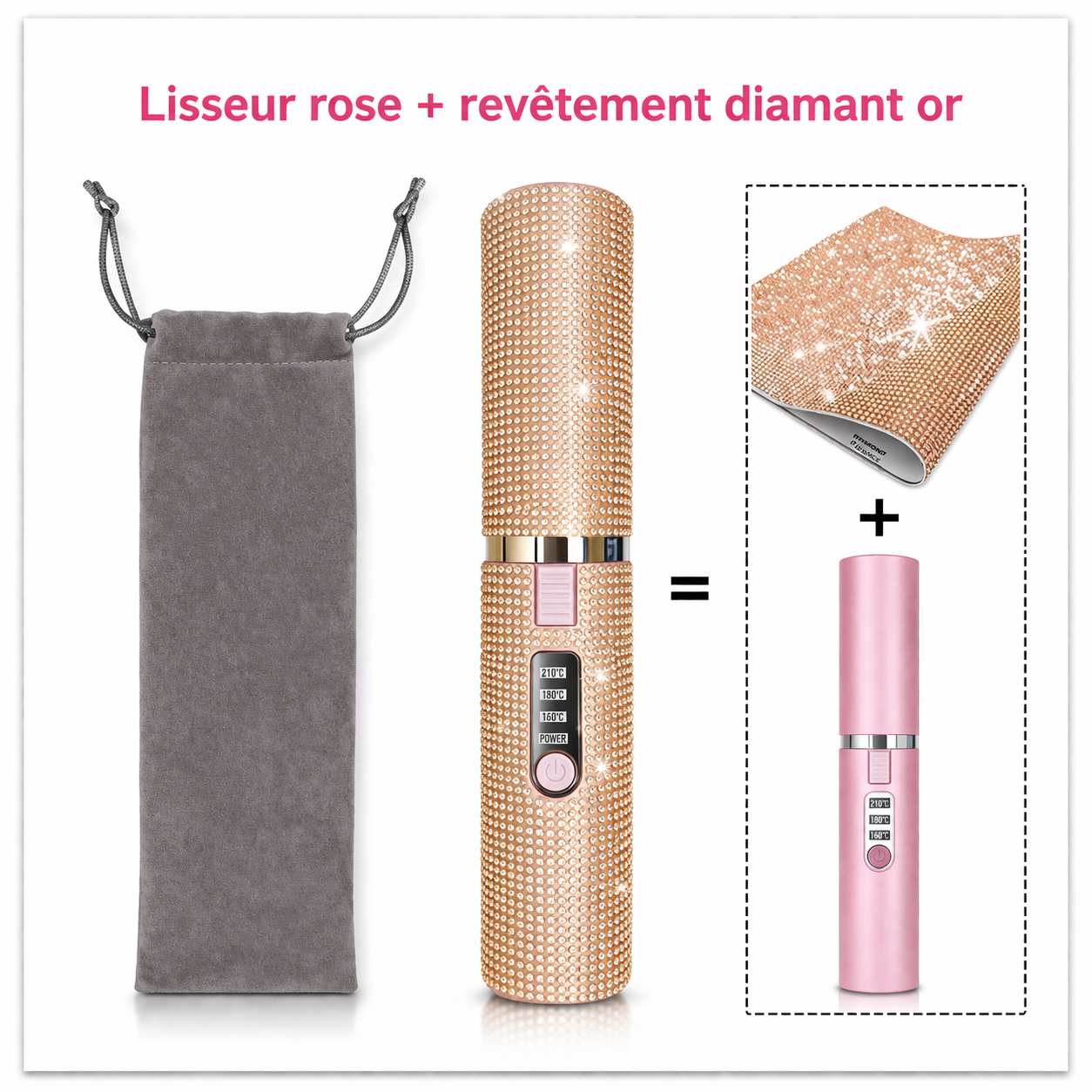 Lisseur Sans Fil 2-en-1 Diamond