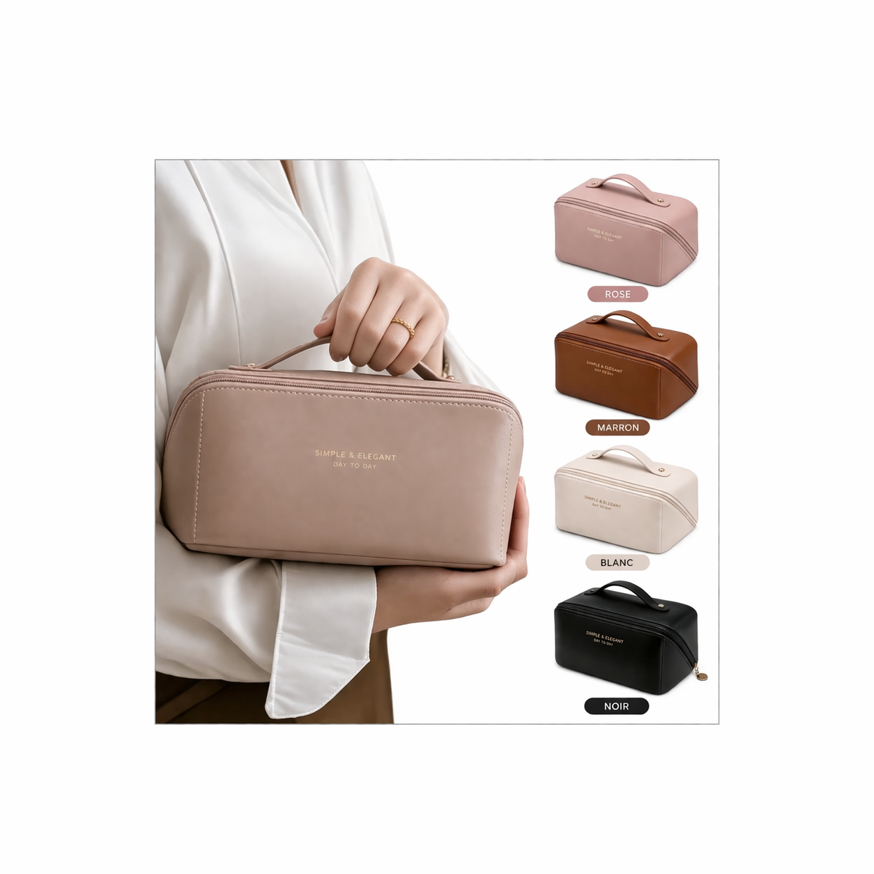 Trousse de Rangement Cosmétique Grande Capacité Étanche