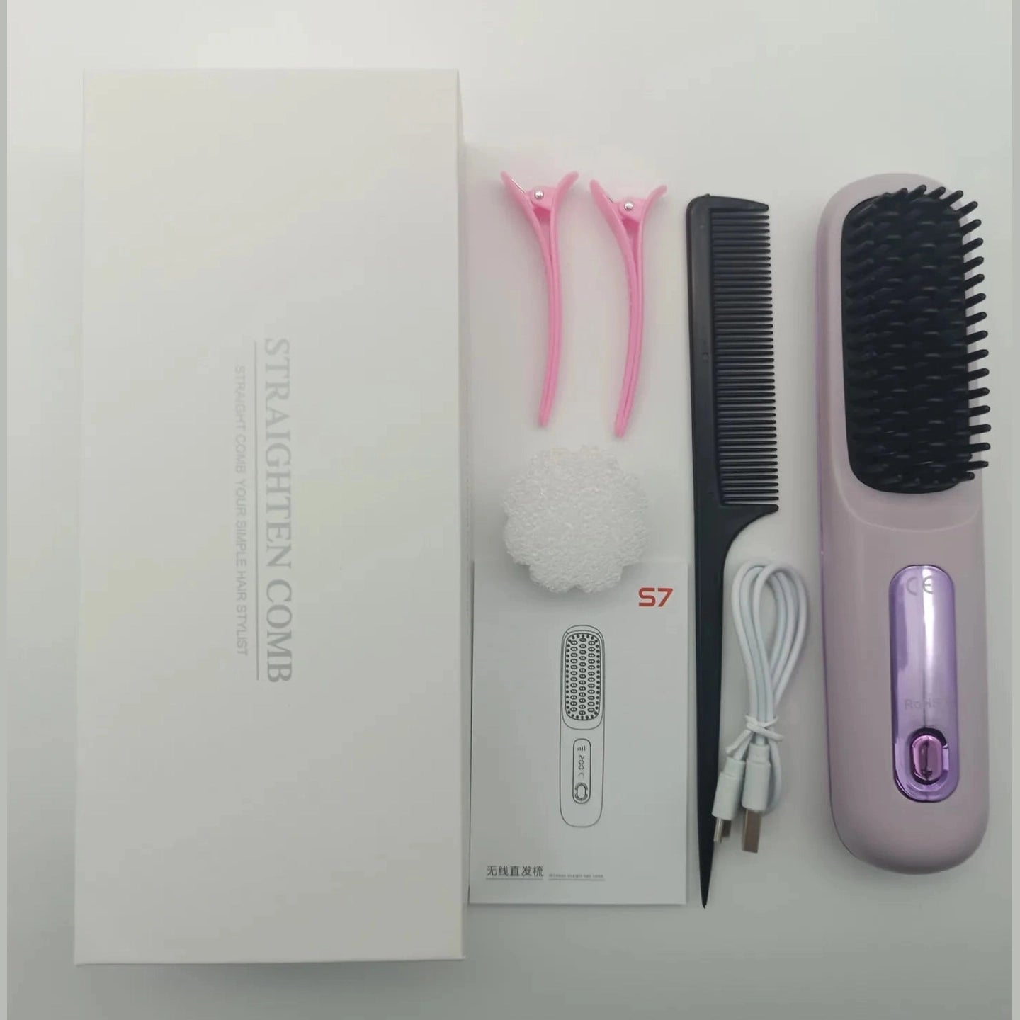 Brosse Lissante Sans Fil LED Rechargeable