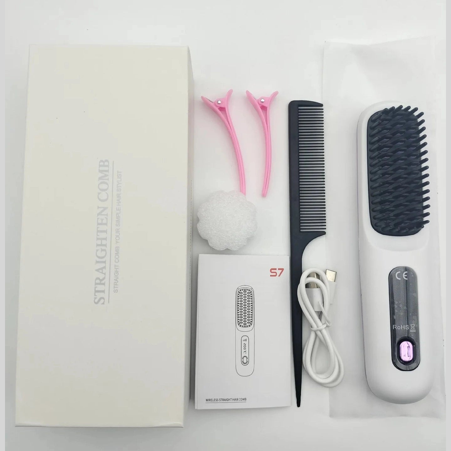 Brosse Lissante Sans Fil LED Rechargeable